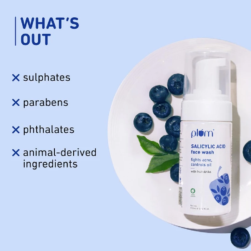 Plum Encapsulated Salicylic Acid Foaming Face Wash, 110 ml-7.webp